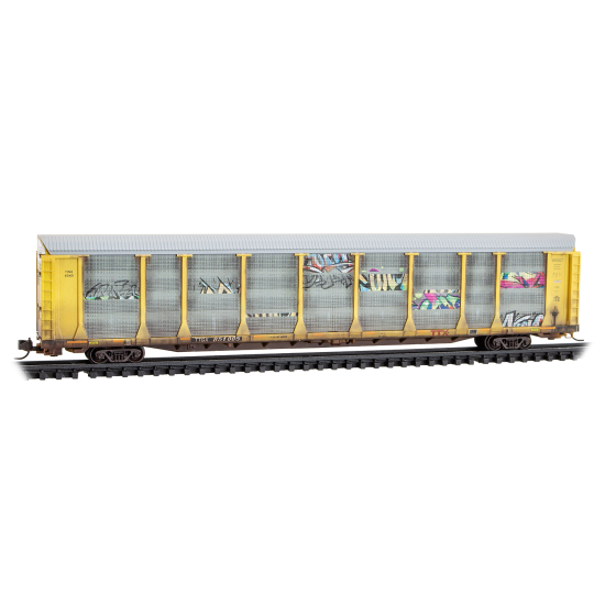 Train Auto Rack Interrior Micro-Trains, 111 44 490, N Scale, 89' Tri-Level Closed Auto Rack, TTX ...