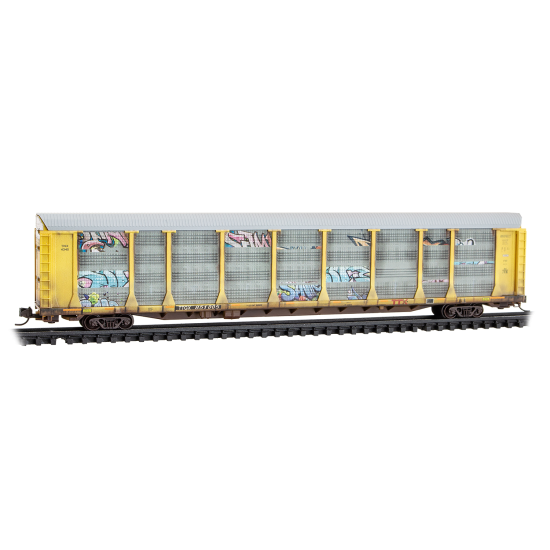 Micro-Trains, 111 44 490, N Scale, 89' Tri-Level Closed Auto Rack, TTX, Rd# 851005, Weathered