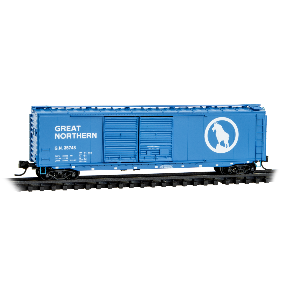 Micro-Trains, 034 00 490, 50' Standard Box Car, Great Northern, #35743