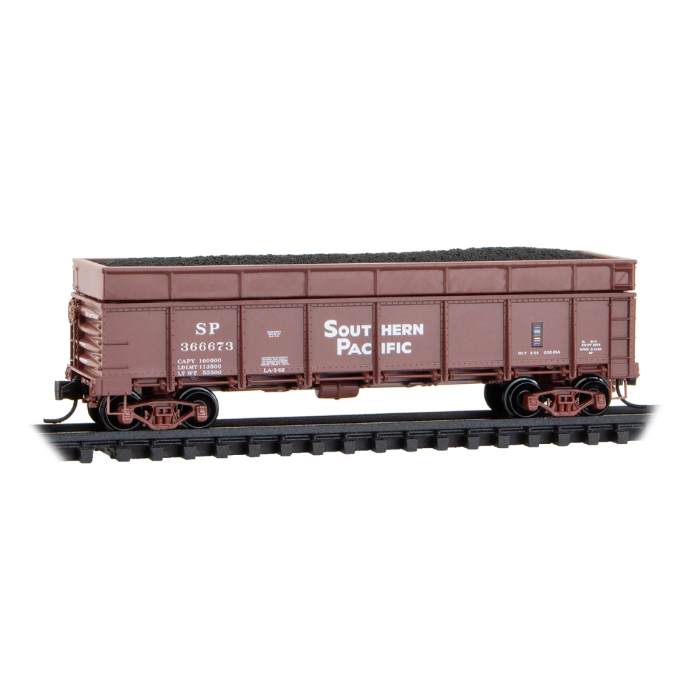 Micro-Trains, 083 00 190, N Scale, 40' Drop Bottom Gondola, Southern Pacific, #366673