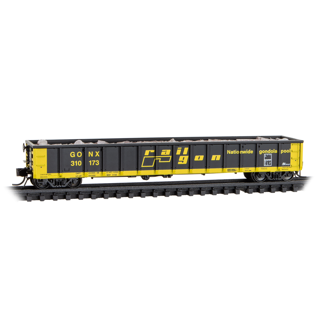 Micro-Trains, N Scale, 170 00 010, 52'6" Greenville 2494 Mill Gondola, Railgon, #310173