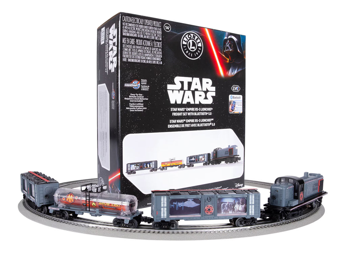 Lionel 2523030 O Gauge STAR WARS™ Empire RS-3 LionChief Freight Set w/ Bluetooth 5.0
