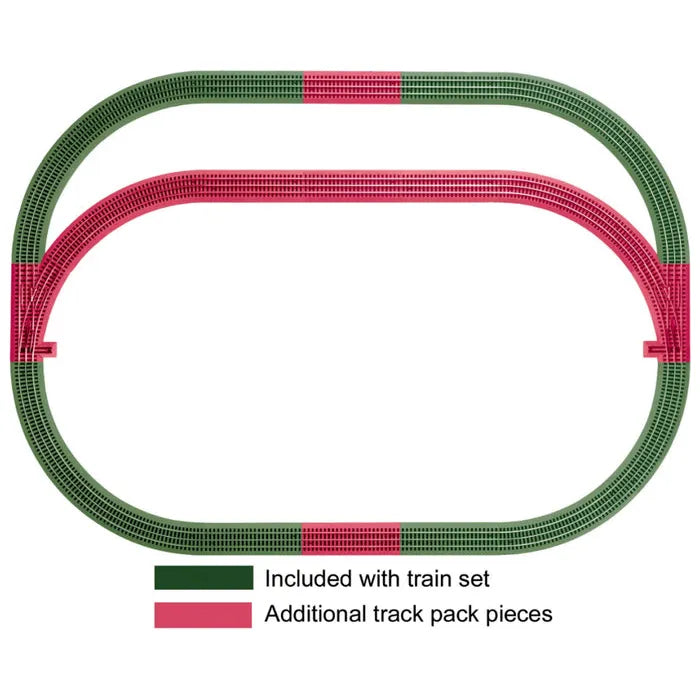 Lionel, 6-12031, O Gauge, FasTrack, Outer Passing Loop Add On Track Set