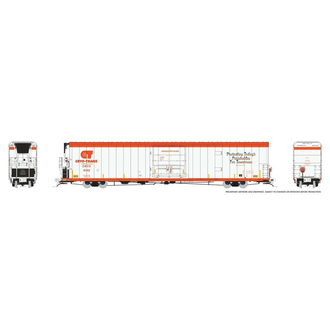 Rapido, 167501-2, HO Scale, Greenbrier 72' IL 7780 Mechanical Reefer, #5142”, Mississippi, (2006+) Sound Equipped
