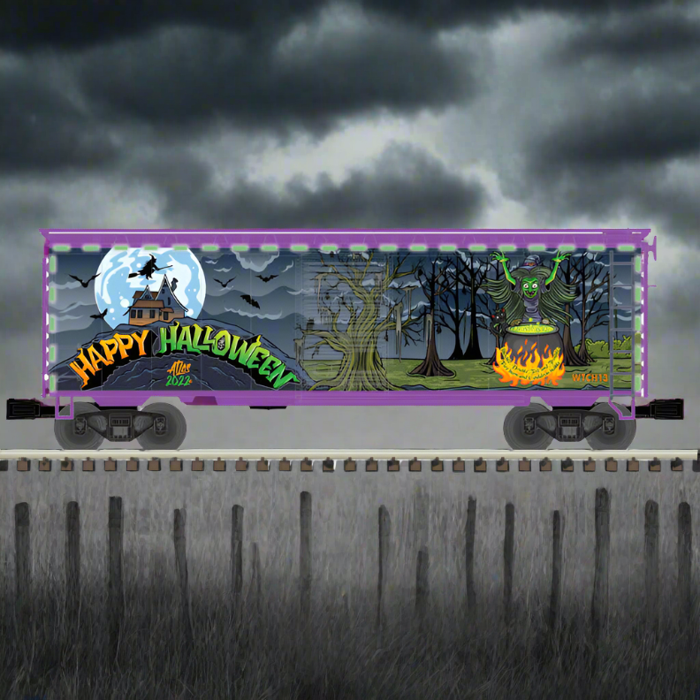 Atlas Premier, O Scale, 3001852 40' PS-1 Box Car, Halloween 2022 (Lighted)