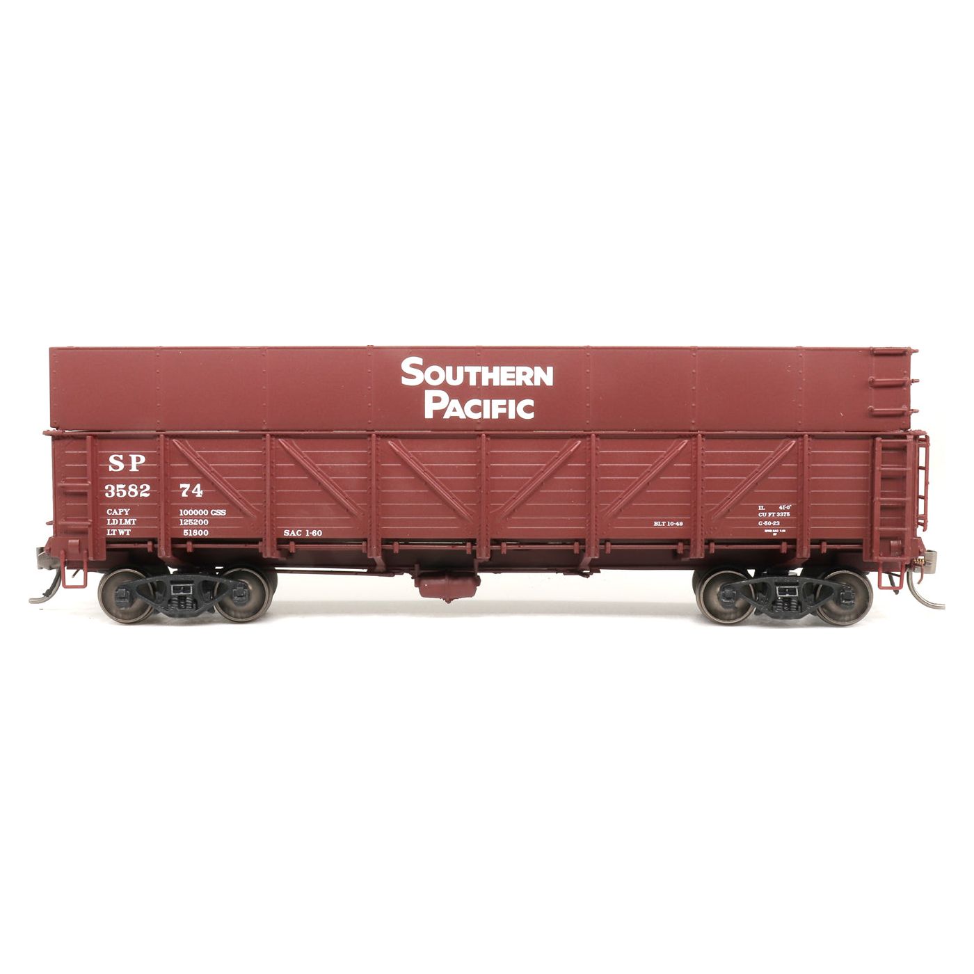 Intermountain, HO Scale, 35180-169, General Service Drop Bottom Gondolas, Southern Pacific, #358043