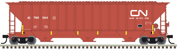 Atlas, 50 005 937, N Scale, Thrall 4750 3-Bay Covered Hopper, Canadian National, IC 769578