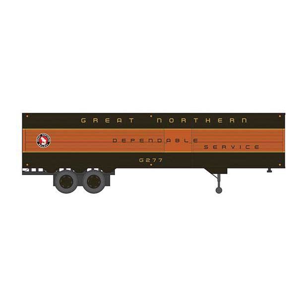 Rapido, 403040, HO Scale, 40' Fruehauf Fluted-Side Volume Van, Great Northern, #G275