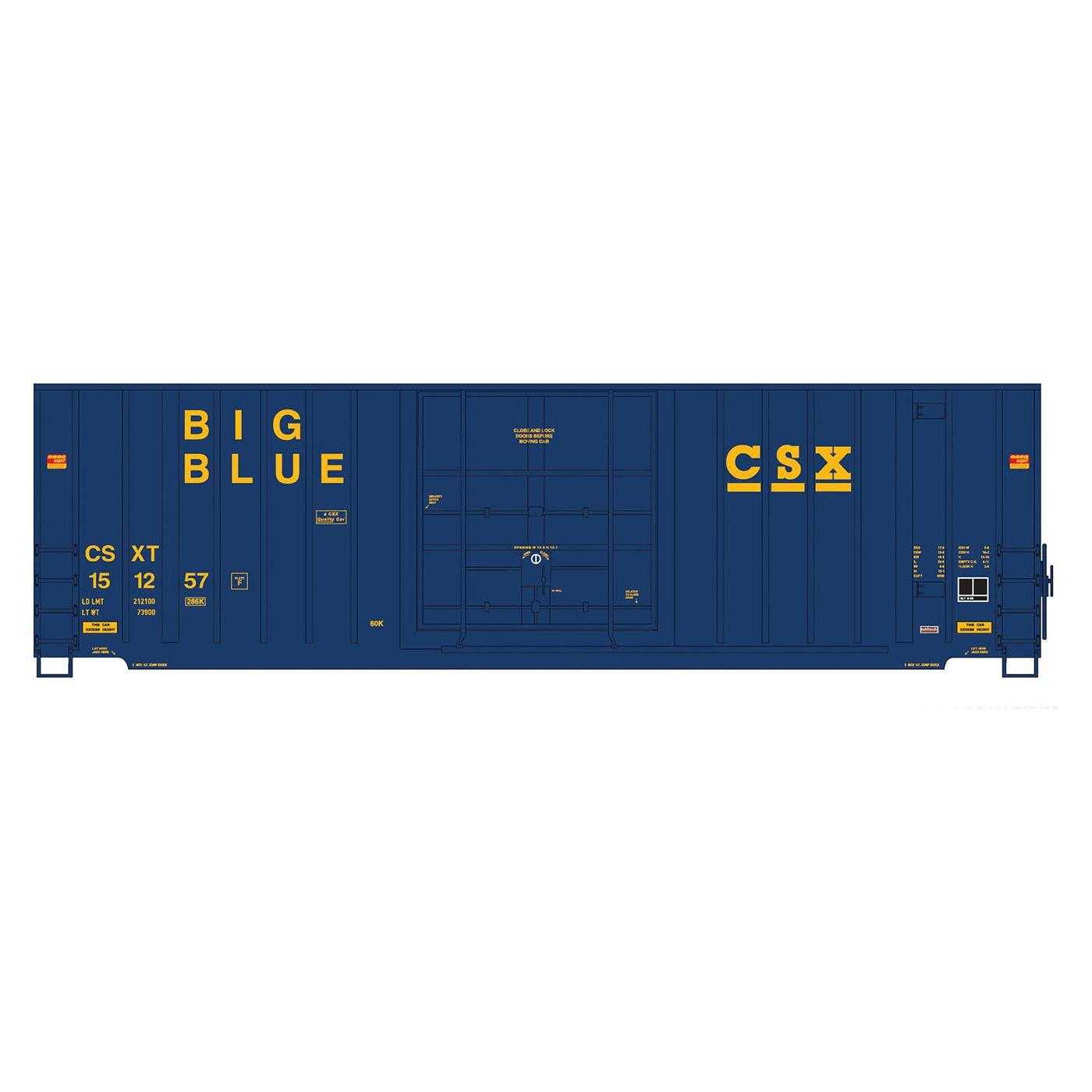 InterMountain, 4130006-01, HO Scale, Gunderson 50' High Cube Double Door Box Car, CSX, #151201