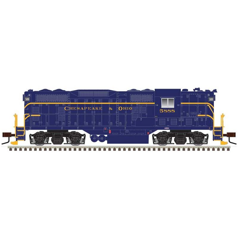 Atlas Master Line, N Scale, 40005343, GP-7, Chesapeake and Ohio, #5891, DCC Ready