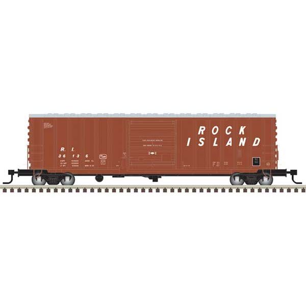 Atlas, 50 006 361, N Scale, 50' Precision Design rib-side Boxcar, Rock Island #36142