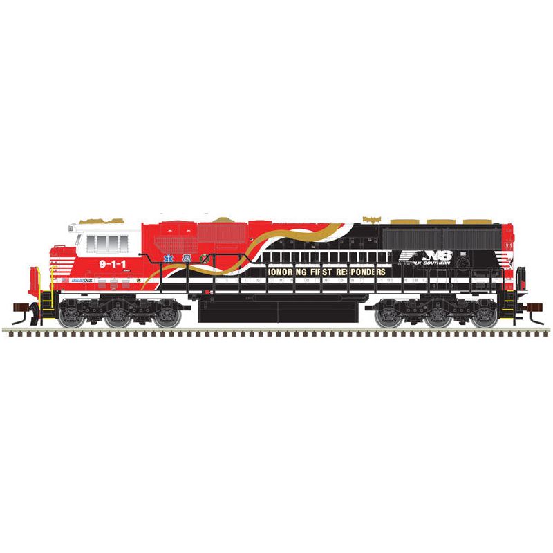 Atlas Master Line, N Scale, 40003991, Gold Series, EMD SD60E, Norfolk Southern (Honoring First Responders), #911, DCC & Sound