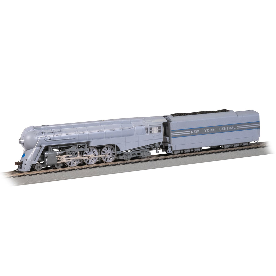 Bachmann, 56601, HO Scale, Dreyfuss Streamlined Hudson, 1938 livery W/Boxpok Drivers, NYC, #5445, DCC & Sound