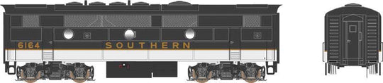 Bowser, HO Scale,  24595/24596, F3-A/F7-B, Southern, #4135/#6164, DCC & Sound