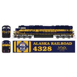 Kato, 176-6412, N Scale, EMD SD70MAC, Alaskan Railroad "Alaska Railroad 100 Years", #4328, DCC Ready