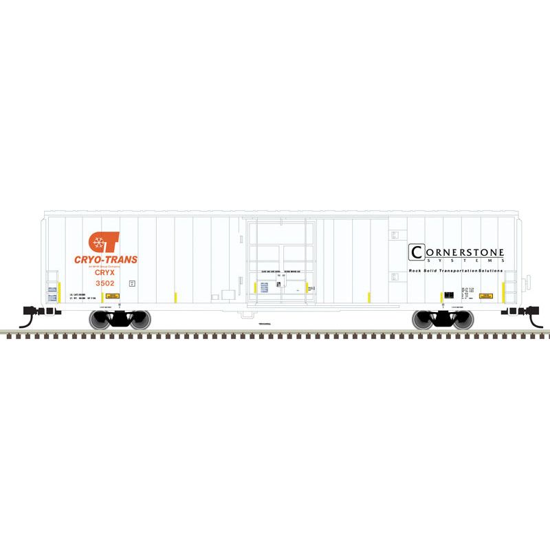 Atlas, 50005970, N Scale, Gunderson Cryogenic Reefer, CRYO-TRANS, "Sun Valley", #3457