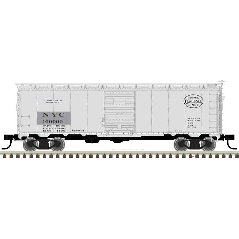 Atlas, 50006086, N Scale, 1932 ARA 40' Steel Boxcar, New York Central, #100000