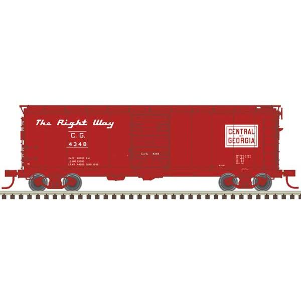 Atlas, 50006093, N Scale, 1932 ARA 40' Steel Boxcar, Central of Georgia, #4348