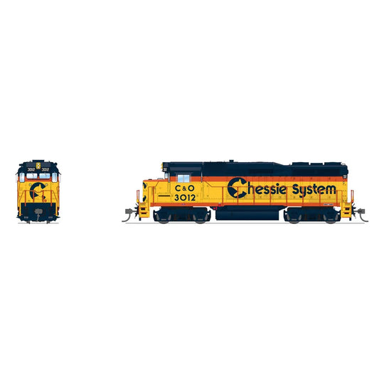 Broadway Limited Imports, HO Scale, 7567, EMD GP30, C&O, #3012