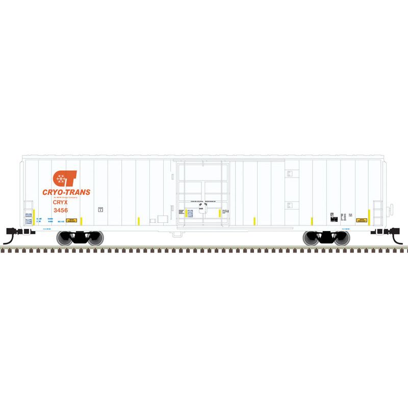 Atlas, 50005969, N Scale, Gunderson Cryogenic Reefer, CRYO-TRANS, "ex-Lamb Weston", #3519