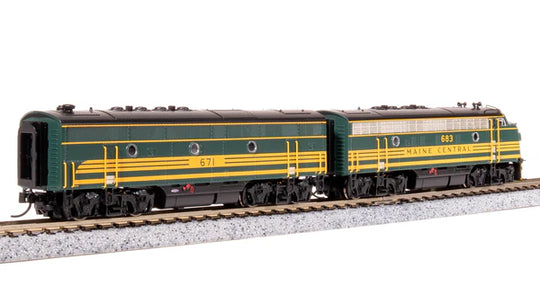 Broadway Limited Imports, 7723, N Scale, EMD F3 A/B Set, Main Central , #683/671B