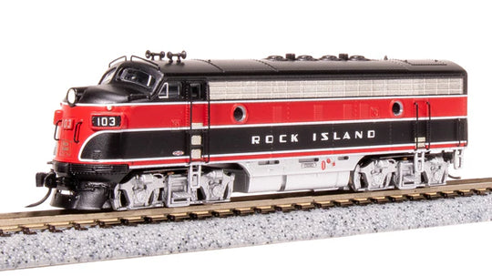 Broadway Limited Imports, 7753, N Scale, EMD F7 A/B Set, Rock Island, #103/105B, DCC & Sound