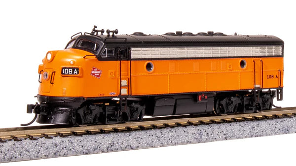 Broadway Limited Imports, 7755, N Scale, EMD F7 A/B Set, Milwaukee Road, #108A/111B, DCC & Sound