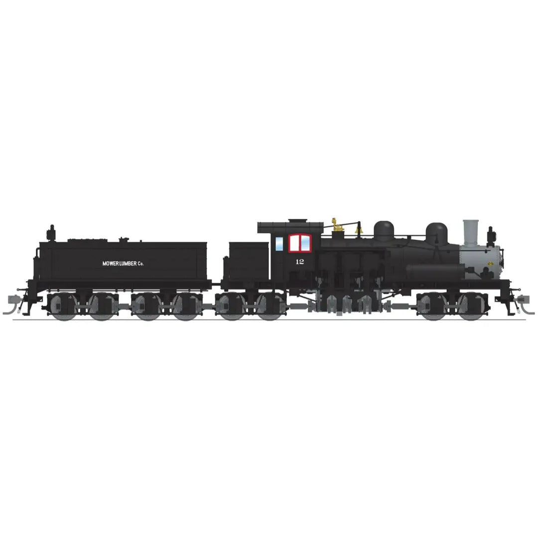Broadway Limited Imports, 7822, HO Scale, Class D 4-Truck Shay, Mower Lumber Company, #12, Paragon4 Sound/DC/DCC, Smoke