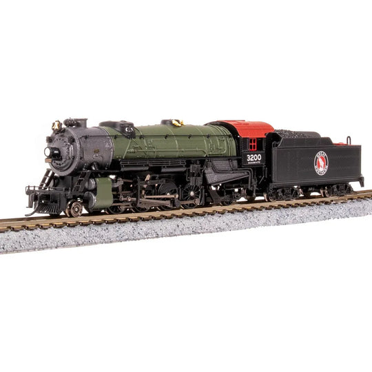 Broadway Limited Imports, N Scale, 7832, USRA Heavy Mikado, Great Northern, #3200