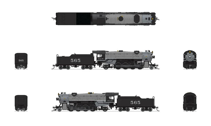 Broadway Limited Imports, N Scale, 7834, USRA Heavy Mikado, KCS, #562