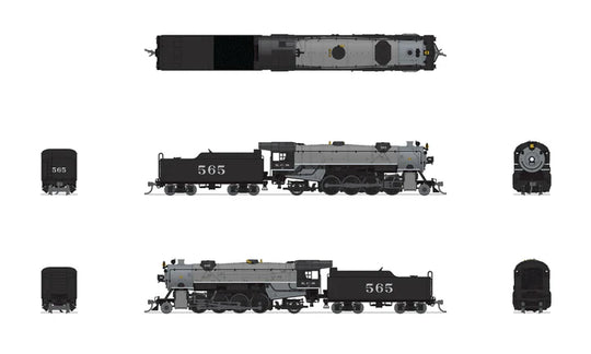 Broadway Limited Imports, 7834, N Scale, USRA Heavy Mikado, KCS, #562