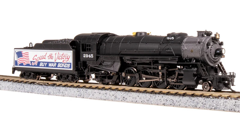 Broadway Limited Imports, 7842,  N Scale, USRA Heavy Mikado, "Buy War Bonds" Billboard , #2945