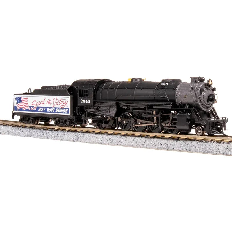 Broadway Limited Imports, 7842,  N Scale, USRA Heavy Mikado, "Buy War Bonds" Billboard , #2945