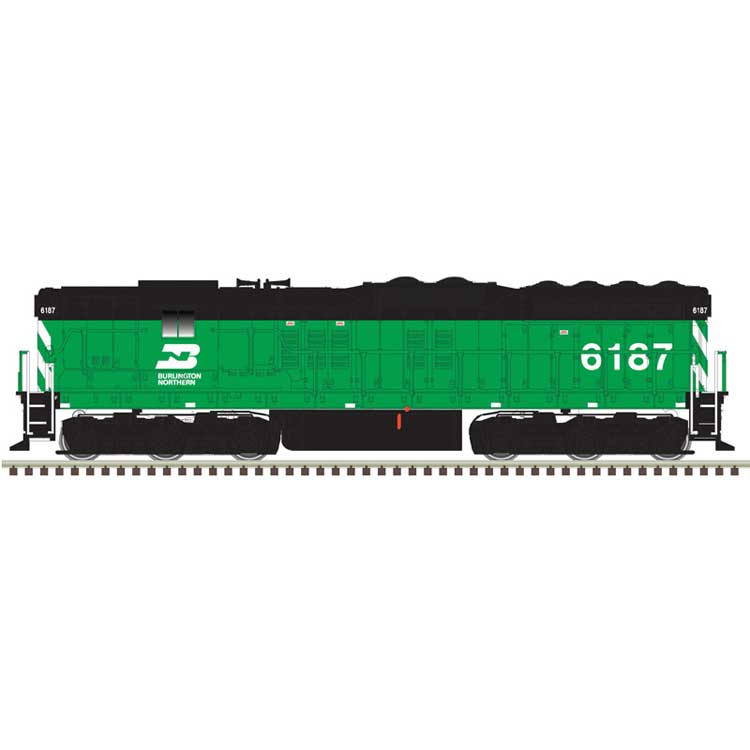 Atlas Classic, 40005334, N, SD-9 Locomotive, Burlington Northern, #6187, DCC & Sound