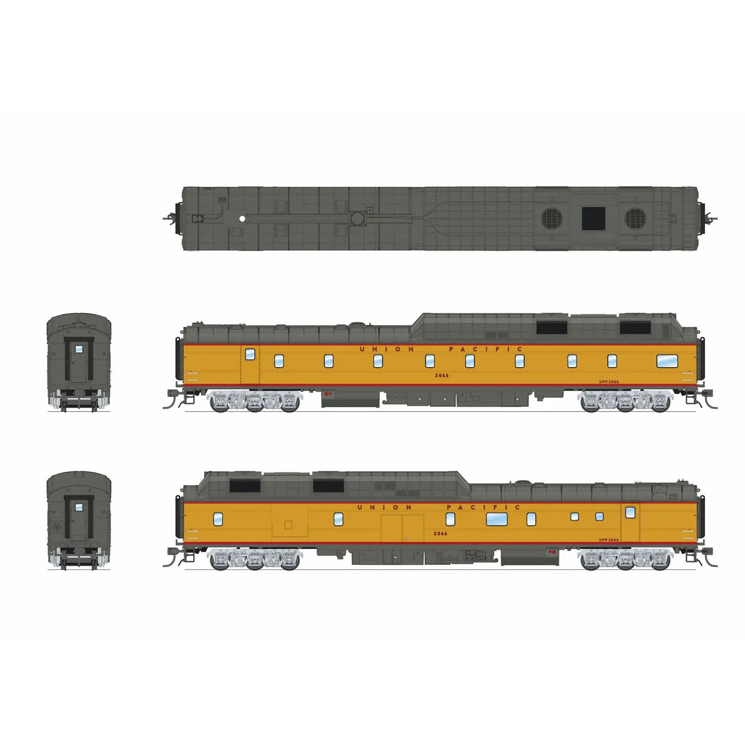 Broadway Limited Imports, 9124, HO Scale,  Union Pacific Power Car #2066, WITHOUT Roof Antenna, with Sound