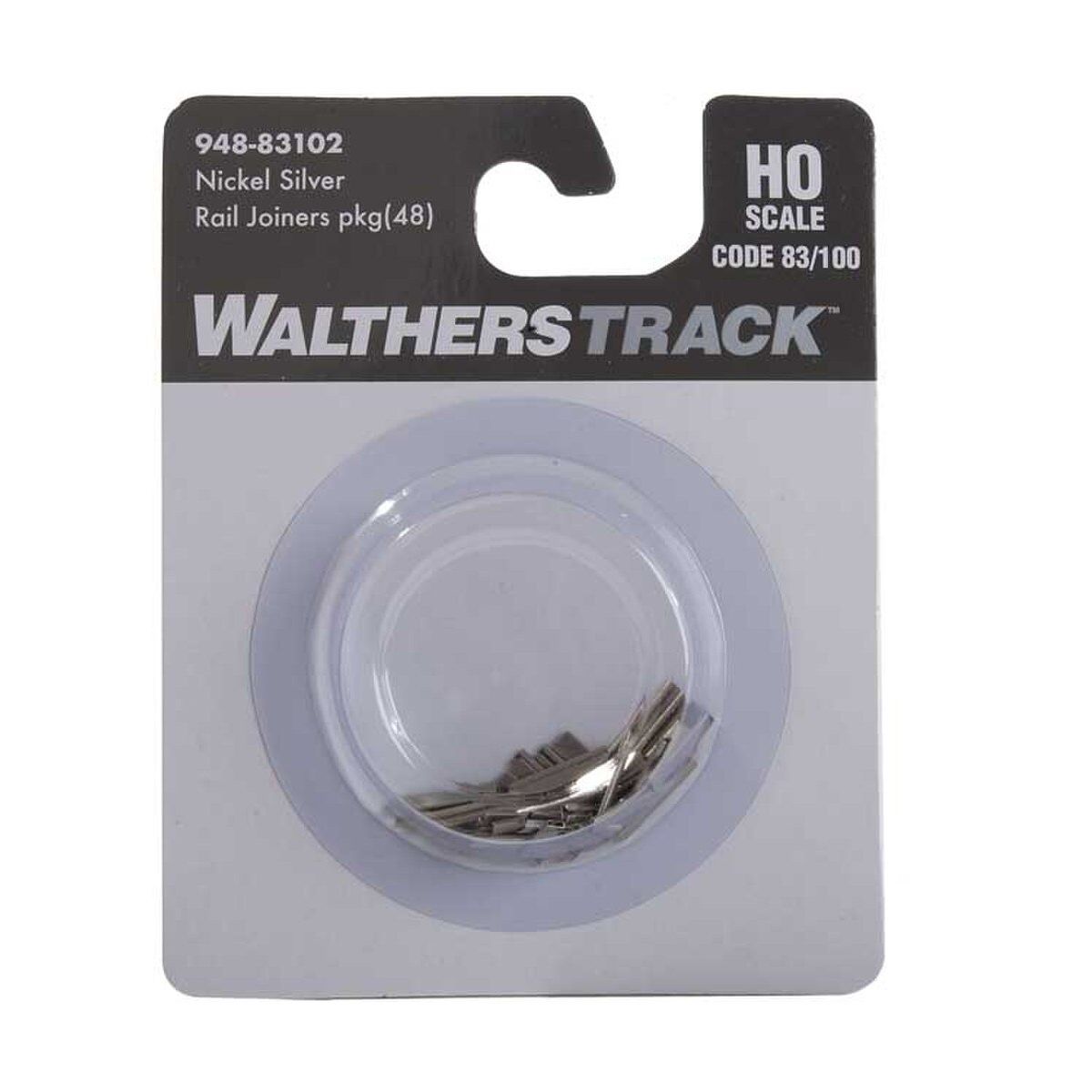 Walthers 948-83102, HO Scale, Nickel Silver, Code 83 & !00, 48 Per Package