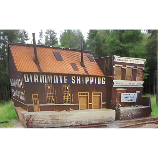 Downtown Deco, HO Scale, DD1009, Old Warehouses, Hydrocal Kit