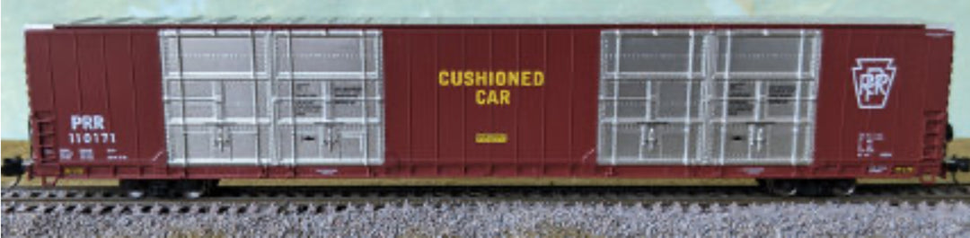 Bluford Shops, N Scale, 87331, 86’ Quad Door Boxcar, PRR, post-'74, #110138