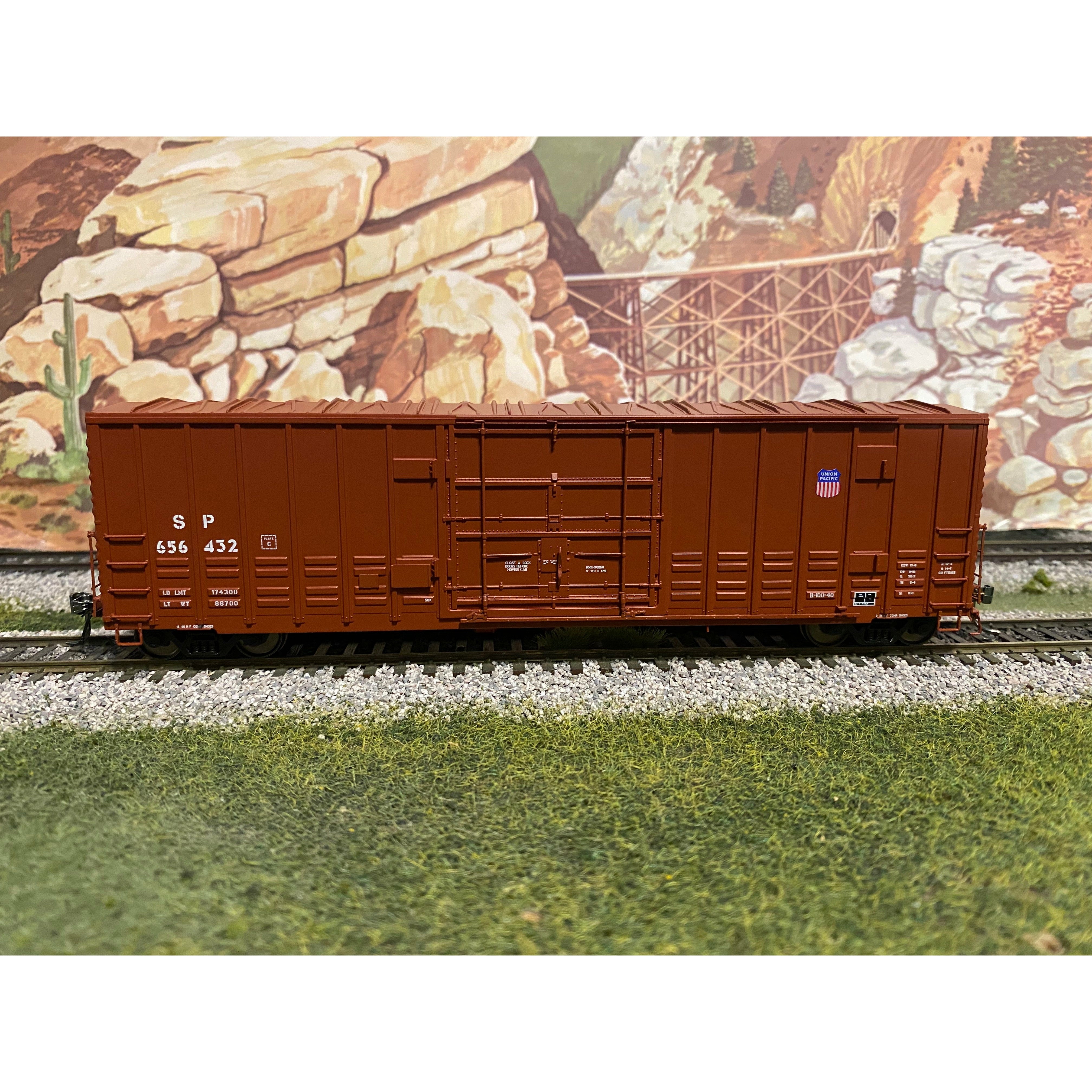 Rapido, HO Scales, 137008, B-100-40 Box Car, SP/UP Shield Repaint, (6-Pack)