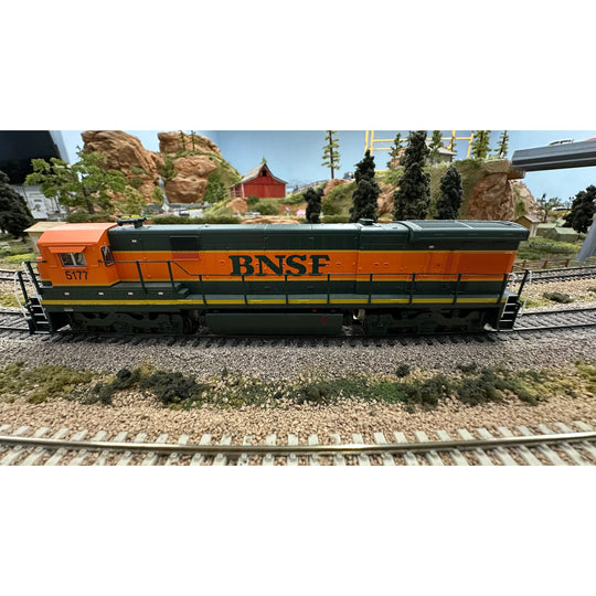 Broadway Limited Imports, HO Scale, 4407, GE C30-7 Diesel Locomotive, Burlington Northern Santa Fe, #5177, USED