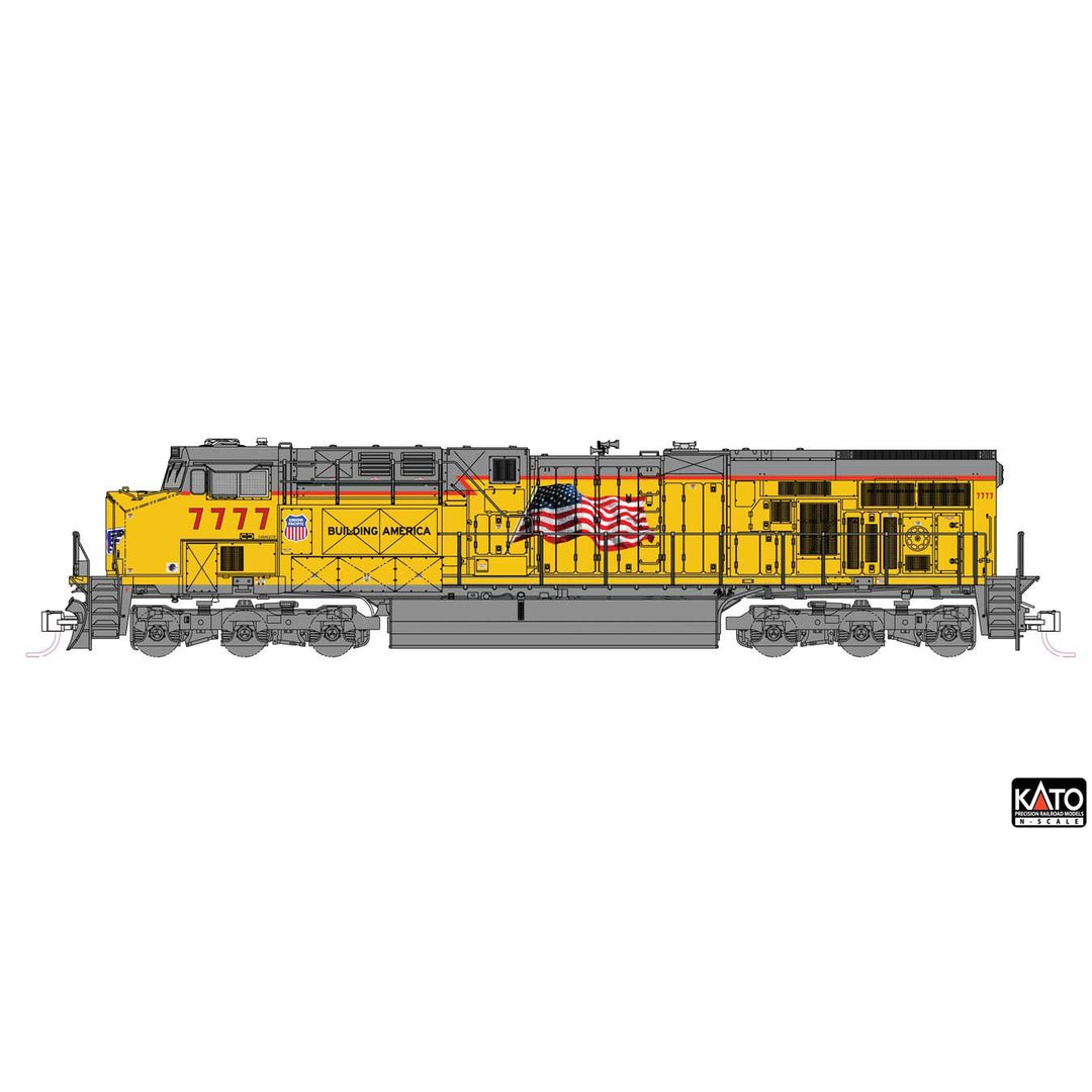 Kato, N Scale, 176-8967, GE ES44AC, UP, #7777, DCC Ready