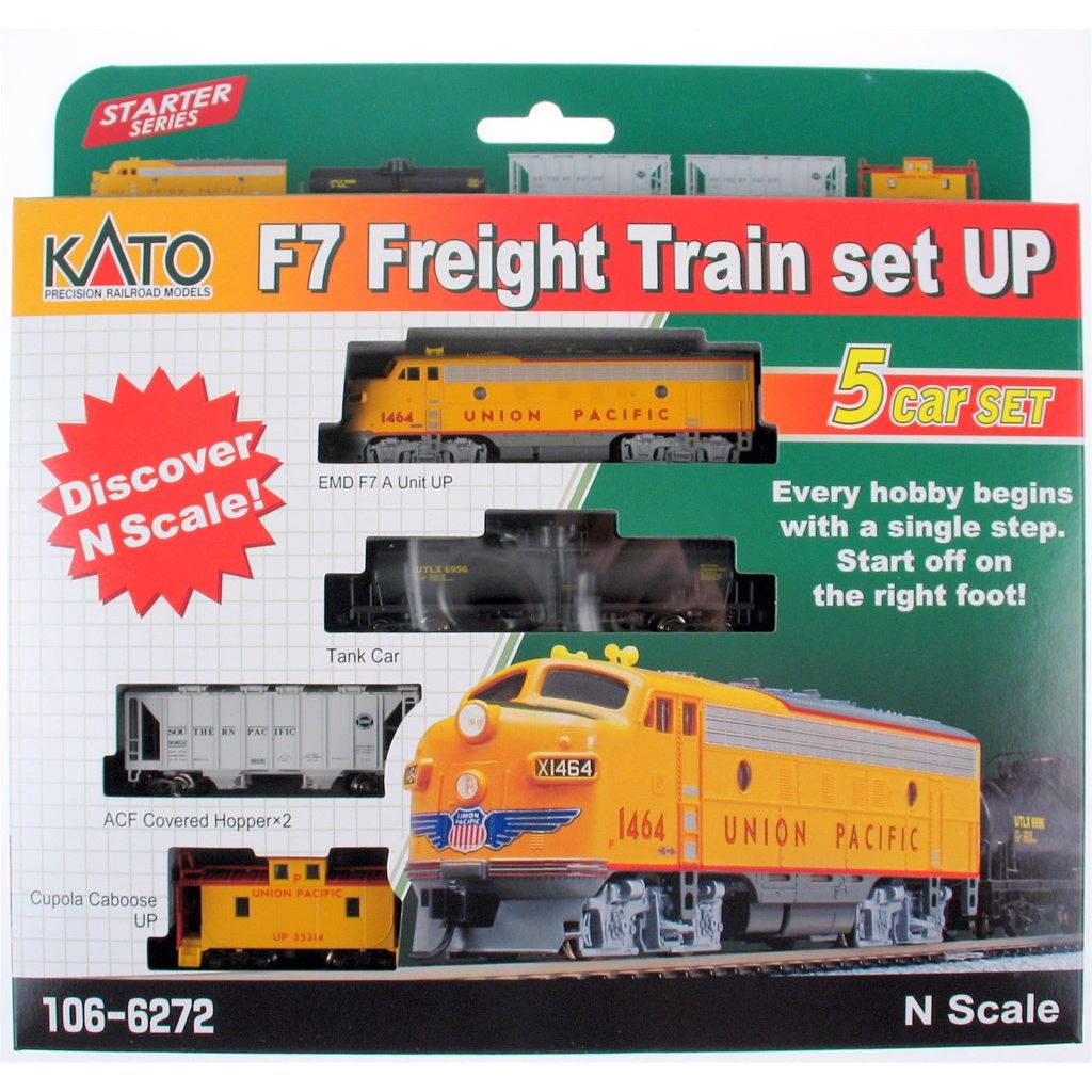 Kato, 106-6272, N Scale,  F-7 Freight Train Set, Union Pacific, DCC Ready