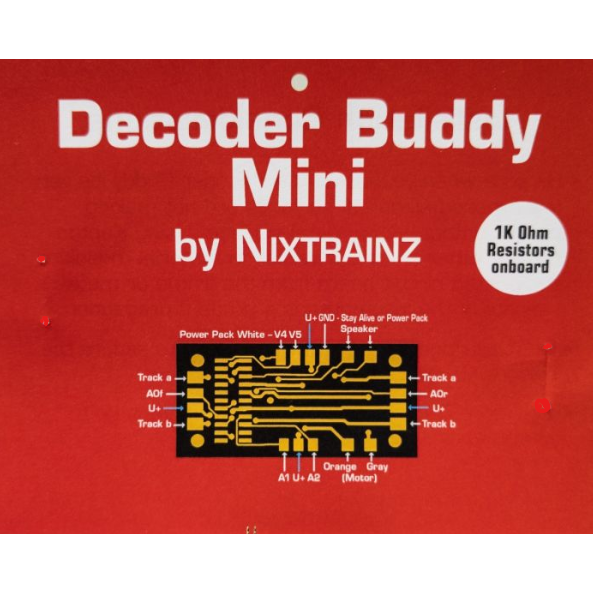 Nixtrainz, NTZ2, HO Scale, Decoder Buddy Mini Motherboard for 21 Pin Decoder