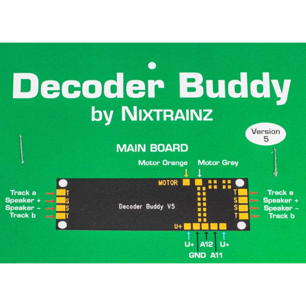 Nixtrainz, NTZ5, HO Scale, Decoder Buddy Motherboard for 21 Pin Decoder, Version 5