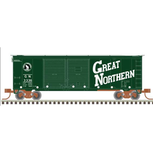 Atlas, N Scale, 50006203 40' Double-Door Boxcar, Great Northern #3249, 3336, 3345