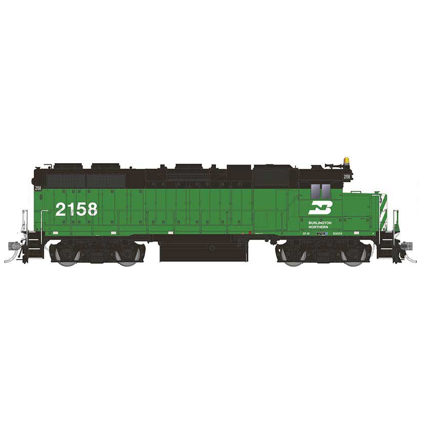 Rapido, HO Scale, 38509, EMD GP38, Burlington Northern, #2158, DCC & Sound