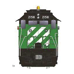 Rapido, HO Scale, 38509, EMD GP38, Burlington Northern, #2158, DCC & Sound