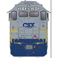 Rapido, HO Scale, 38509, EMD GP38, CSX, #2015 DCC & Sound