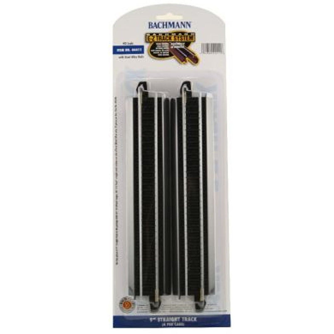 Bachmann 44411 HO Scale, Steel Alloy 9" Straight E-Z Track Sections (Pack of 4)