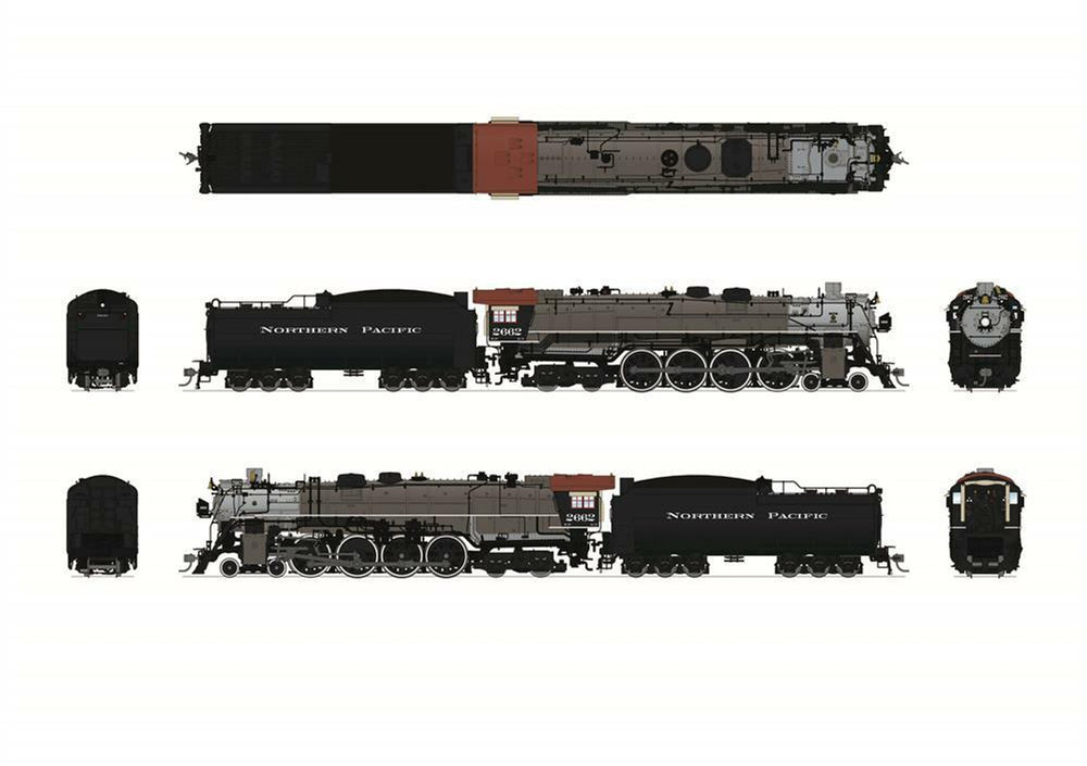 Broadway Limited Imports, HO Scale, 6964, A-3, 4-8-4, Northern Pacific, (Post-1947), #2662